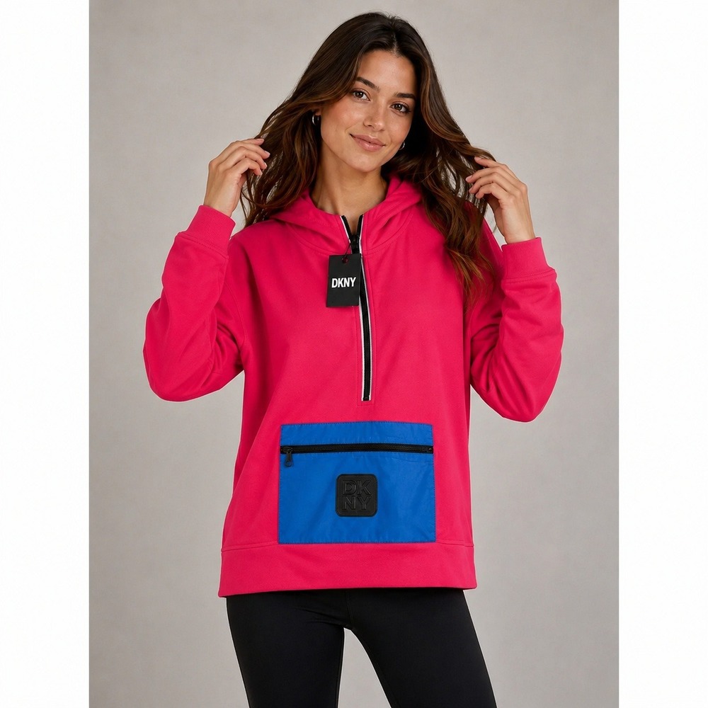 NWT DKNY Ladies' 1/2 Zip Pullover M